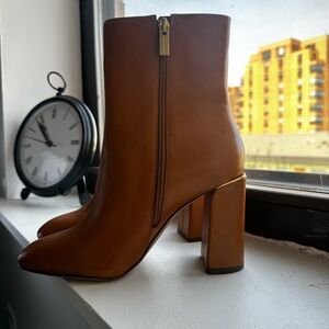 Brown Leather Ankle Boots